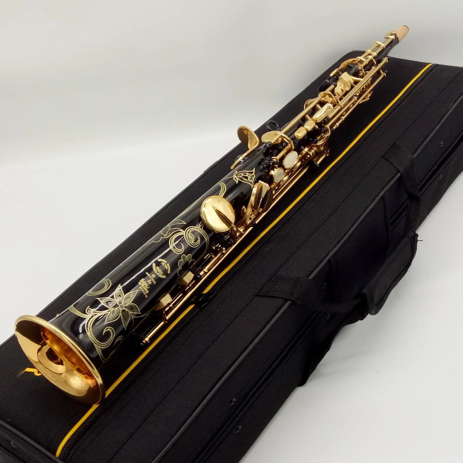 Brand MFC Soprano Saxophone 802 Black Lacquer B flat Soprano Sax 80II With Case Mouthpiece Reeds