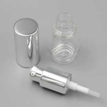 

Wholesale 10ml Clear Essential Oil Bottle With Silver/Gold/Black Lotion Pump