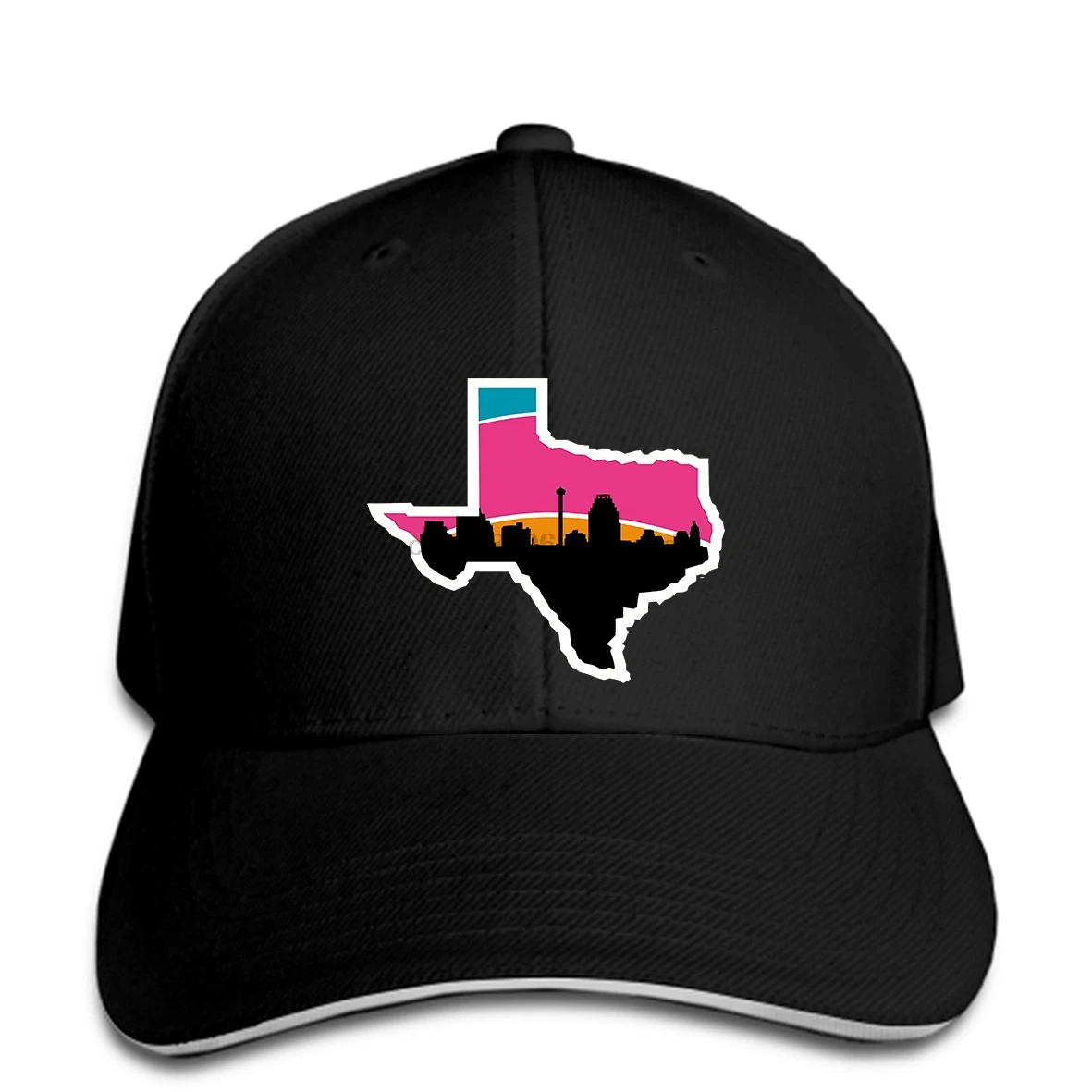 Мужская бейсбольная кепка с надписью «San Antonio Skyline Spurs», забавная, для взрослых, Техасская гордыня, милый подарок, бейсболка, женская кепка, остроконечная