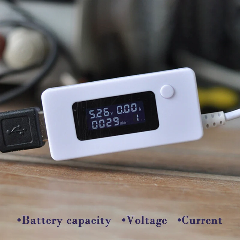 Профессиональный USB зарядное устройство Емкость батареи Напряжение Ток тестер метр тестер для смартфонов мобильный Банк питания детектор батареи