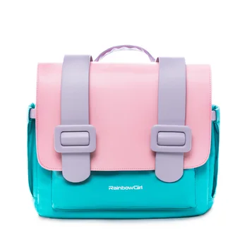 

Macarons school bags children Orthopedic Waterproof candy color Backpacks for Primary Students Kids Girls Horizontal Pattern Bag
