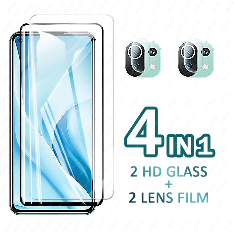 Vetro Temperato Per Xiaomi Mi 11 Lite Proteggi Schermo Vetro Per Xiaomi Mi 11 Lite 5G Fotocamera Per Xiaomi Mi 11I Vetro Protettivo