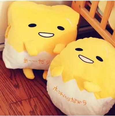 Творческий Gudetama ленивый яйцо король мультфильм милые подушки руки грелки воздухопроницаемые одеяло три в одном
