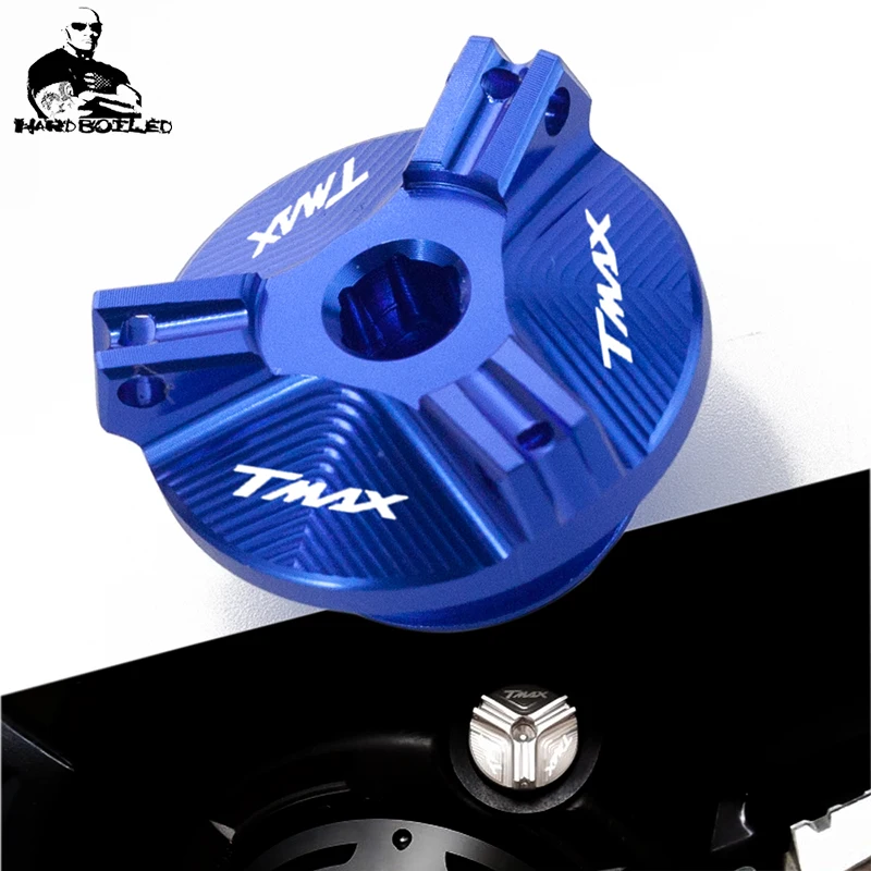 T-max logo M2.02.5 Motorcycle Aluminum Oil Filler Cap Plug cover For T MAX 530 tmax530 2013-2016 tamx500 Tmax 500 2008-2012 (2) 副本