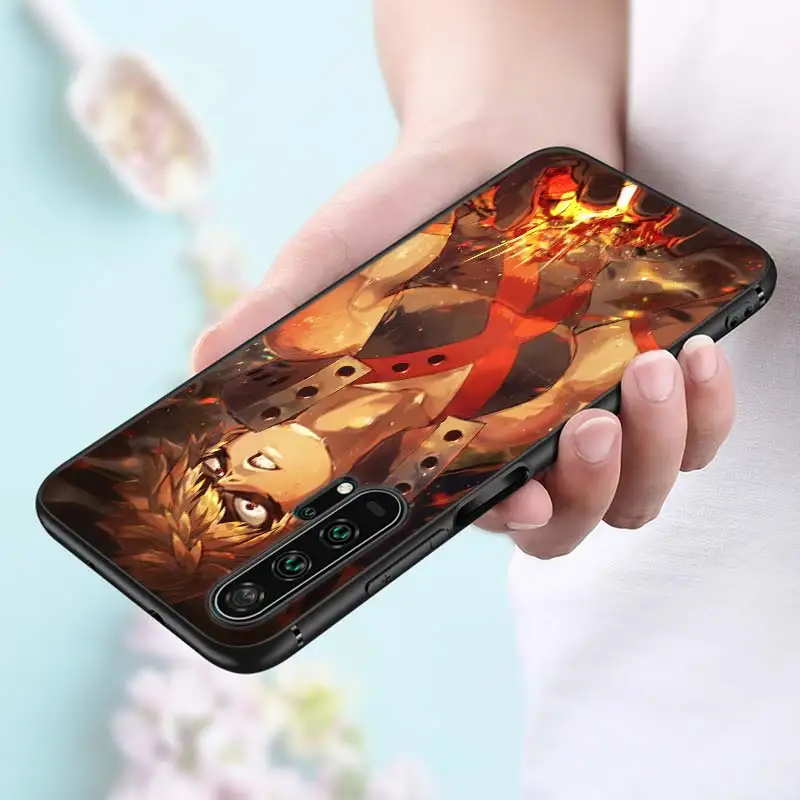 My Hero Academia Anime Black Silicone Phone Cover For Honor 10I 9X 8X 20 10 9 Lite 8 8A 7A 7C Pro Lite Phone Case 9