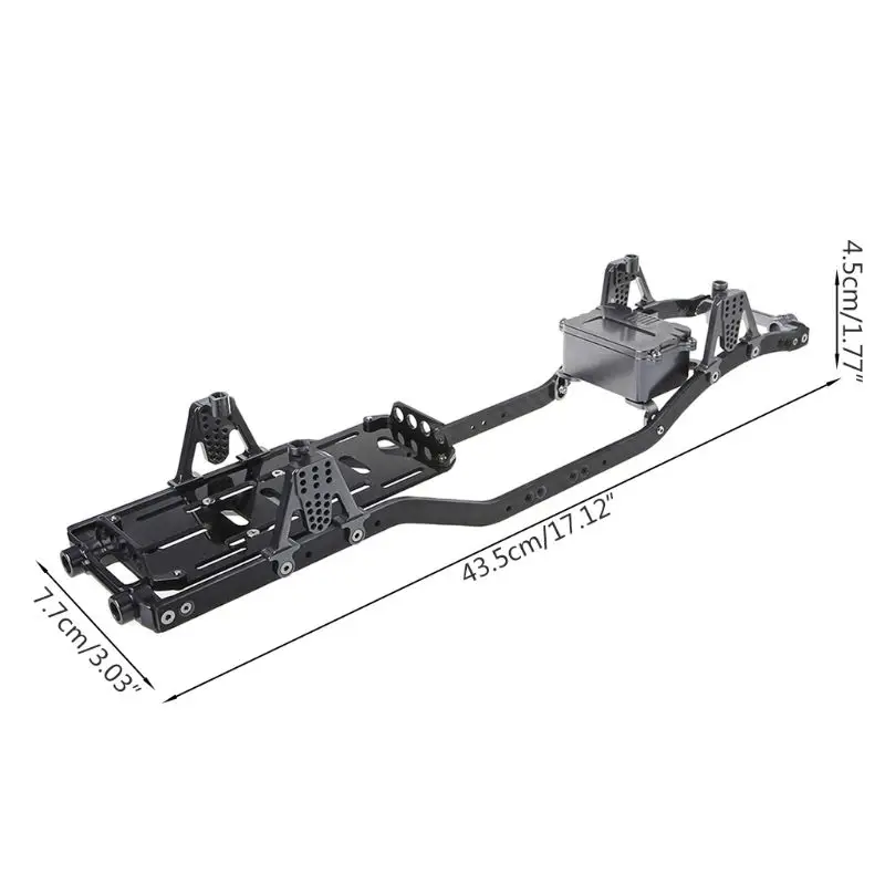 

Carbon Fiber Metal Chassis Frame Girder RC Cars Frame for 1:10 Axial SCX10 D90 Rock Crawler Parts Y51E
