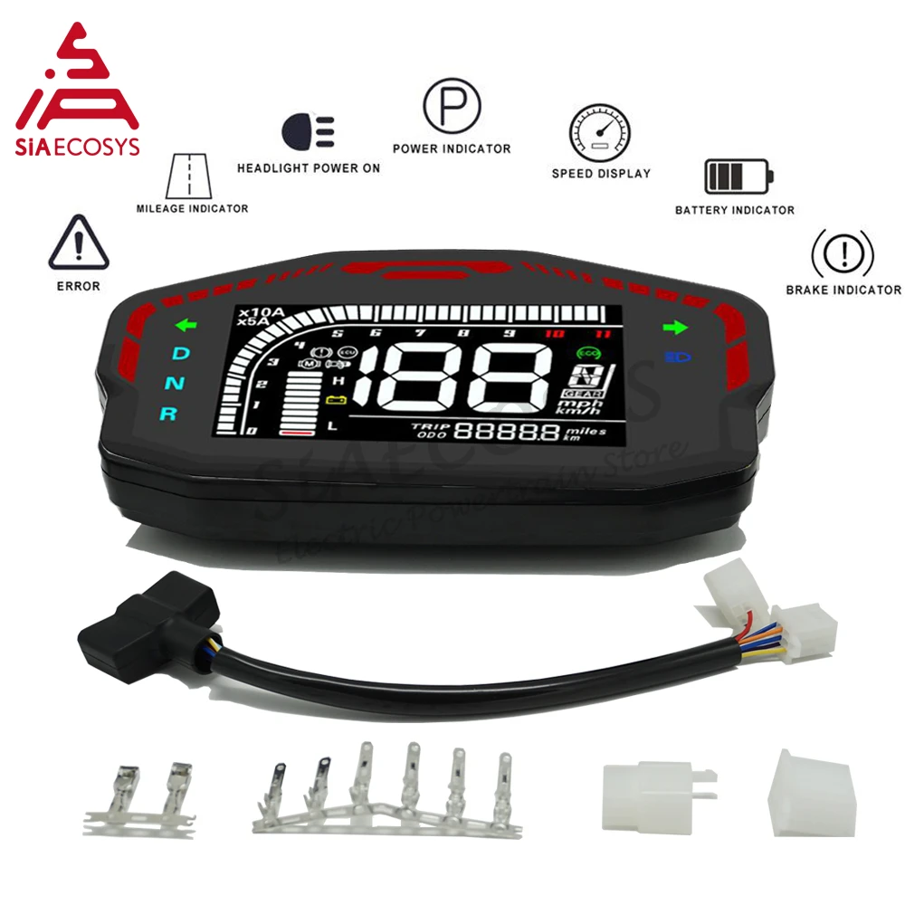 Nieuwe Verstelbare Dkd Lin Can Bus Communicatie Optionele Elektrische  Scooter Lcd Digitale Snelheidsmeter Display Voor Votol  Controller|Accessories| - AliExpress