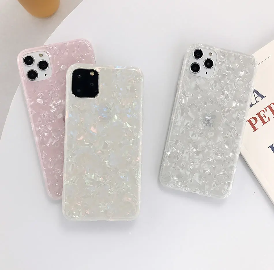 Lovebay блестящая раковина для iPhone 11 Pro 6 6s 7 8 Plus X XR XS Max чехол для телефона прекрасный мягкий IMD Для iPhone X чехол для телефона сумки