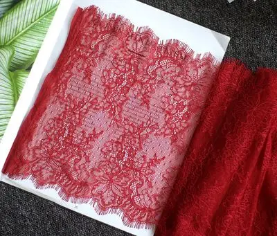 23 см широкие ажурные ресницы кружевной ткани отделка DIY нижнее белье кружева декоративные аксессуары для одежды - Цвет: color 20