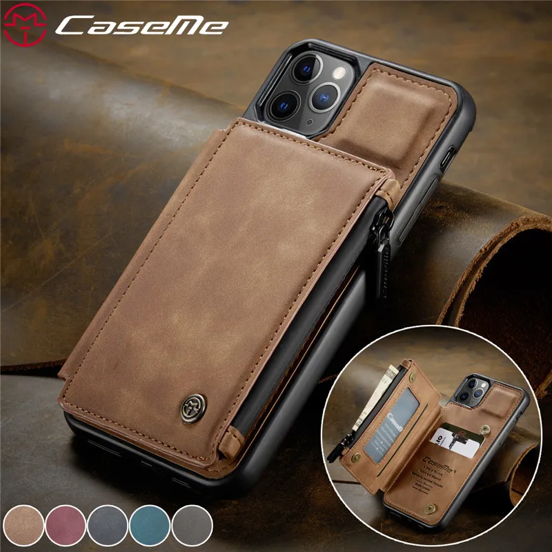 Zipper Purse Cover for iPhone 11 Pro XS Max SE 2020 8 7 Plus Leather Wallet Case for Samsung Note 20 Ultra S20 S10 S9 S8 A51 A71 Zipper Purse Cover for iPhone 11 Pro XS Max SE 2020 8 7 Plus Leather Wallet Case for Samsung Note 20 Ultra S20 S10 S9 S8 A51 A71