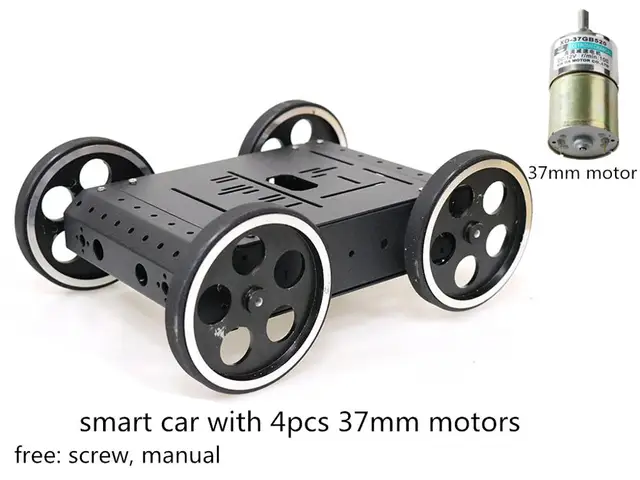 9KG Load 4WD Metal Robot Platform Smart C3 Car Chassis Kit 4pcs 95mm Metal Wheel High Torque Motor Education Toy DIY For Arduino