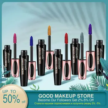 

1pcs 4D Fiber Mascara Waterproof Lasting Thick Curling Eyelash Quick Dry Lengthening Colorful Mascara Beauty Cosmetic