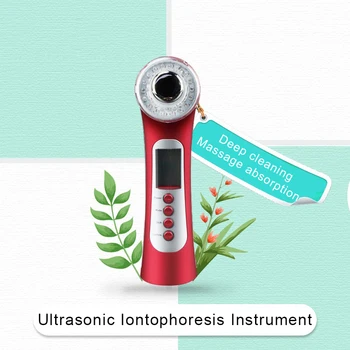 

Ultrasonic Beauty Device Pore Clean Face Lifting Massager For Face Ultrasound Therapy Acne Control Skin Oil Machine Whitening
