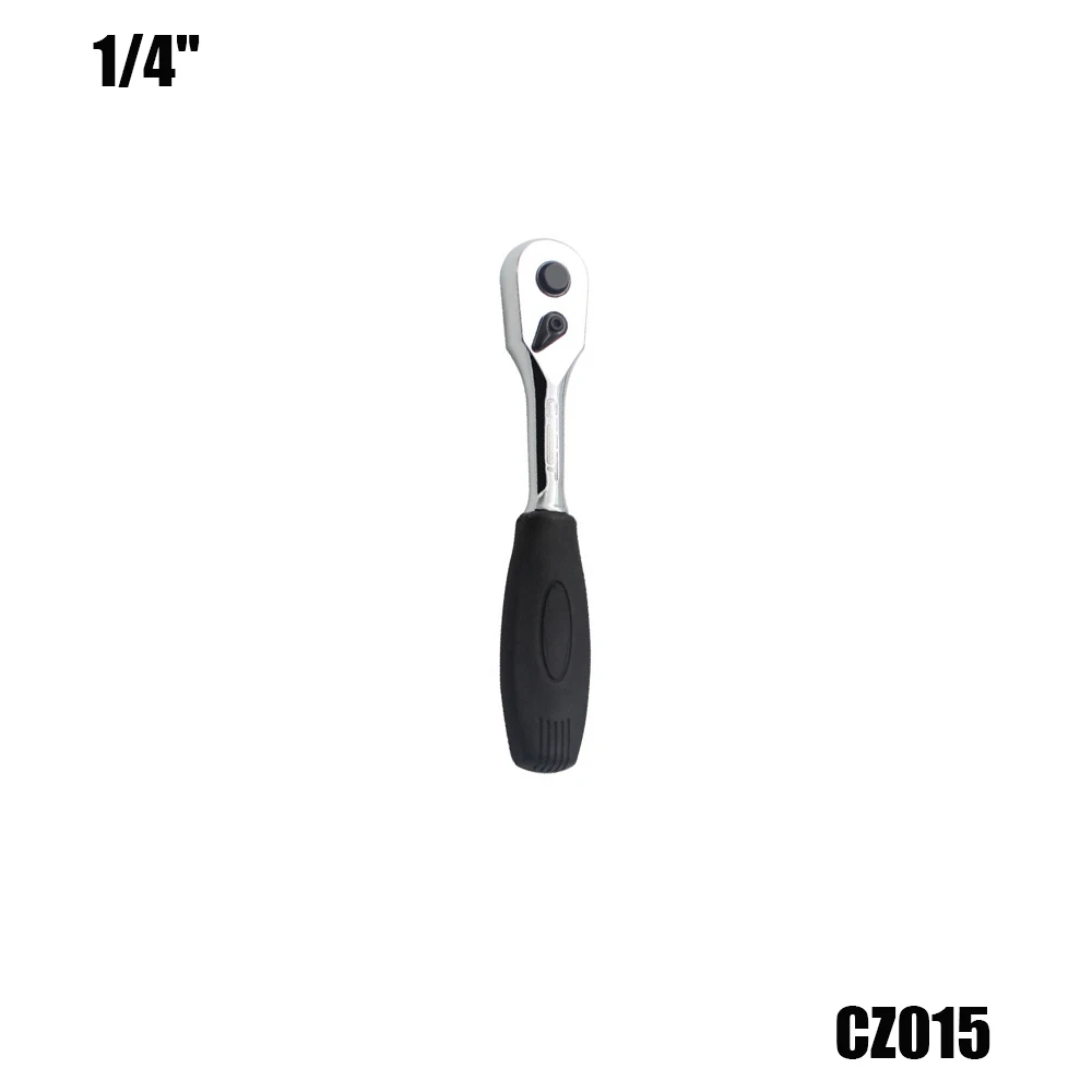 CZ015 1/" 3/8" 1/" Ключ с трещоткой 45 Зуб коровьего рога Зубы Quick Release Хромированная сталь Ключ Гаечный ключ Профессиональные инструменты для ремонта - Цвет: CZ015