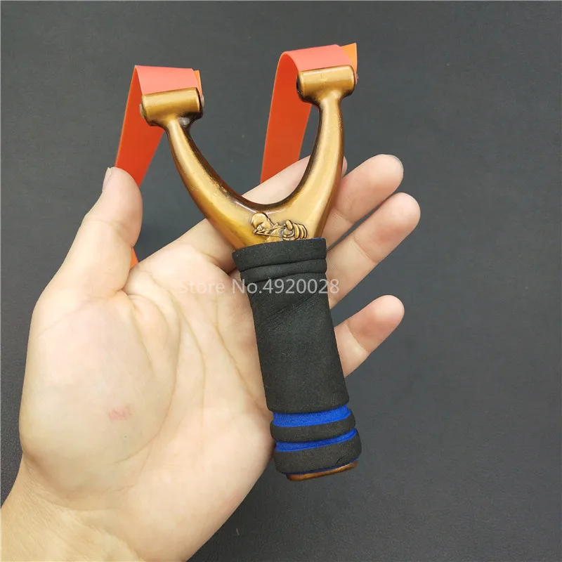 

Handmade Alloy Slingshot Catapult Powerful Sling Shot For Hunting Shooting Catapult Bow Camping Tools Accessories Slingshot