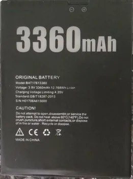 

New Mobile phone battery DOOGEE BAT17613360 X30 battery X30 3360mAh High capacit Original battery DOOGEE Mobile Accessories