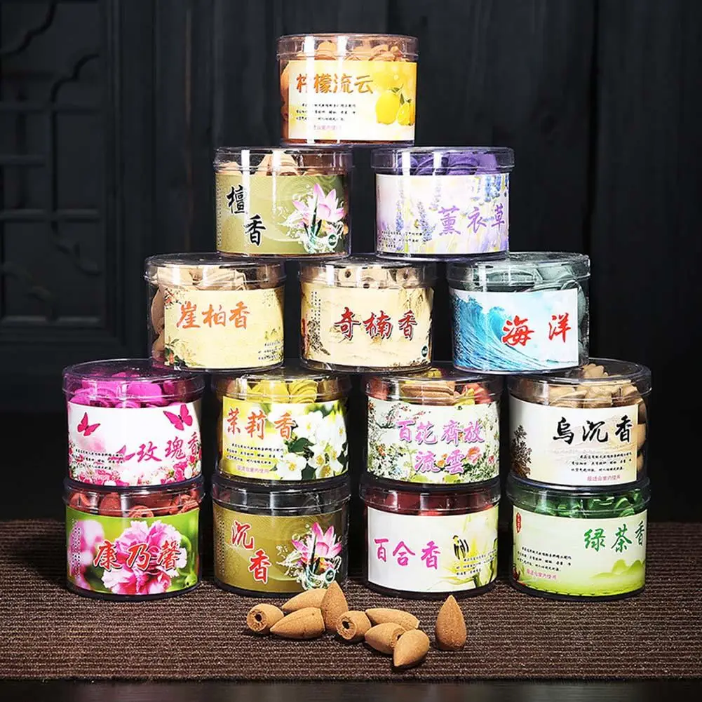 50Pcs Mixed Scent Fragrance Backflow Incense Cone Sandalwood Fresh Air Конус благовоний | Дом и сад