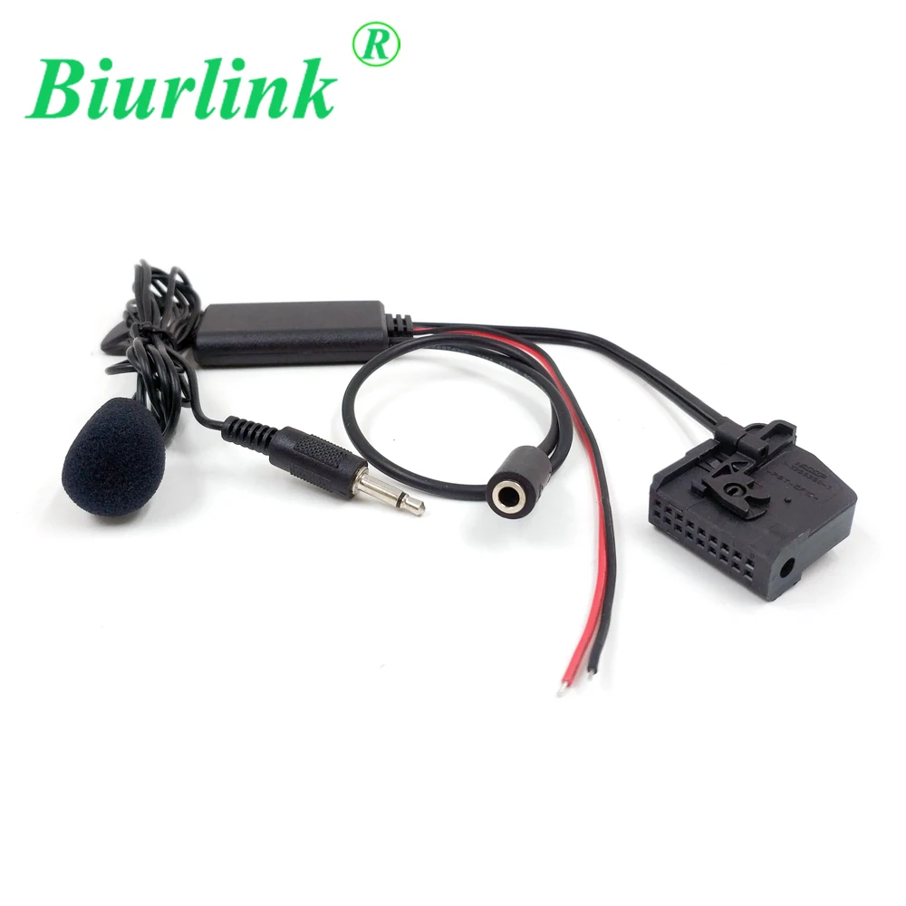 Biurlink 18 контактов 3 5 мм аудио AUX вход Bluetooth микрофонный кабель адаптер для Mercedes Benz