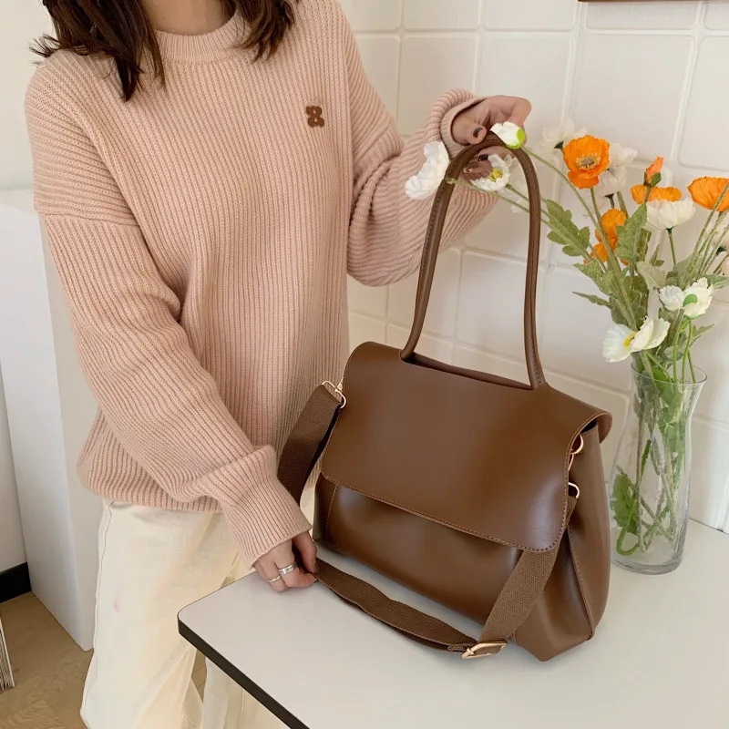 Bolso De Mano Acolchado De Moda Para Mujer, Bolso De Hombro Grande