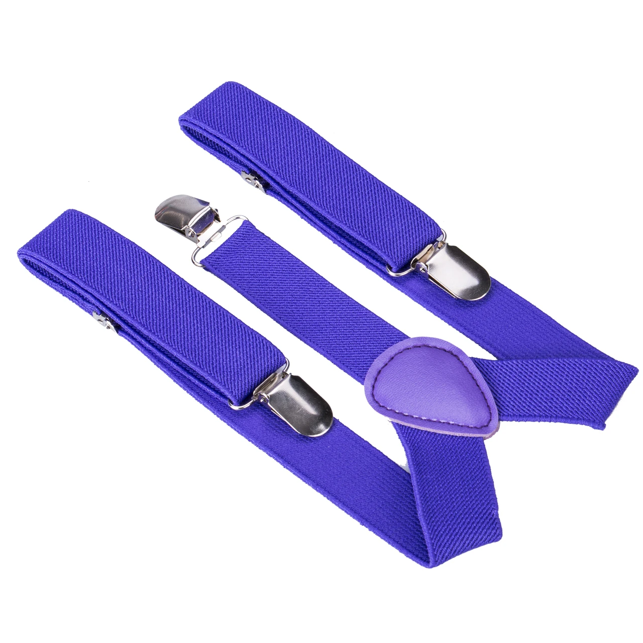 Регулируемый y-образный ремень на спине, коричневые кожаные подтяжки и галстук-бабочка, Эластичные подтяжки на застежке, наряд для дня рождения высокое качество - Цвет: Фиолетовый