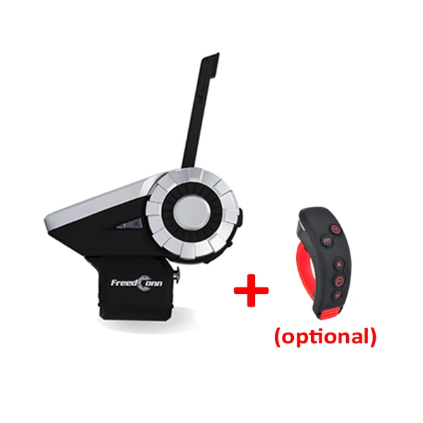 FreedConn T-Rex Motorcycle Bluetooth Group Intercom Helmet Headset  1500M 8 Riders Wireless Communicator with FM ( +L3 Kit)