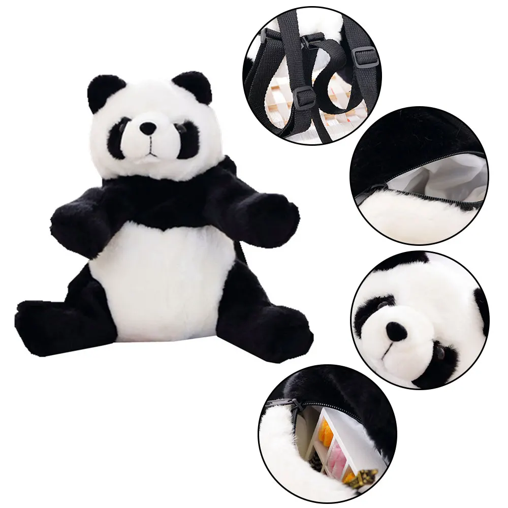 Детский плюшевый рюкзак милые животные собака/панда мягкие плюшевые игрушки сумка на плечо Студенческая сумка для детей подарок на день рождения
