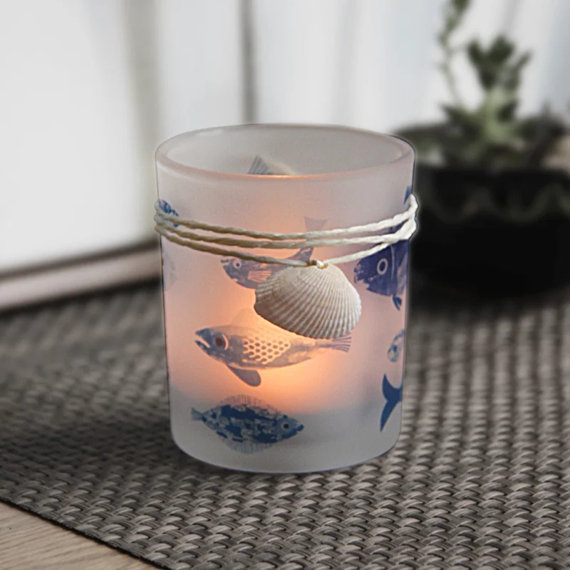 Beach Accents Hand Mosaic Glass Candle Holder In Green White Grey Yellow Blue Colors Home Tabletop Cylinder Glass Candle Cups Beach Accents Hand Mosaic Glass Candle Holder In Green White Grey Yellow Blue Colors Home Tabletop Cylinder Glass Candle Cups
