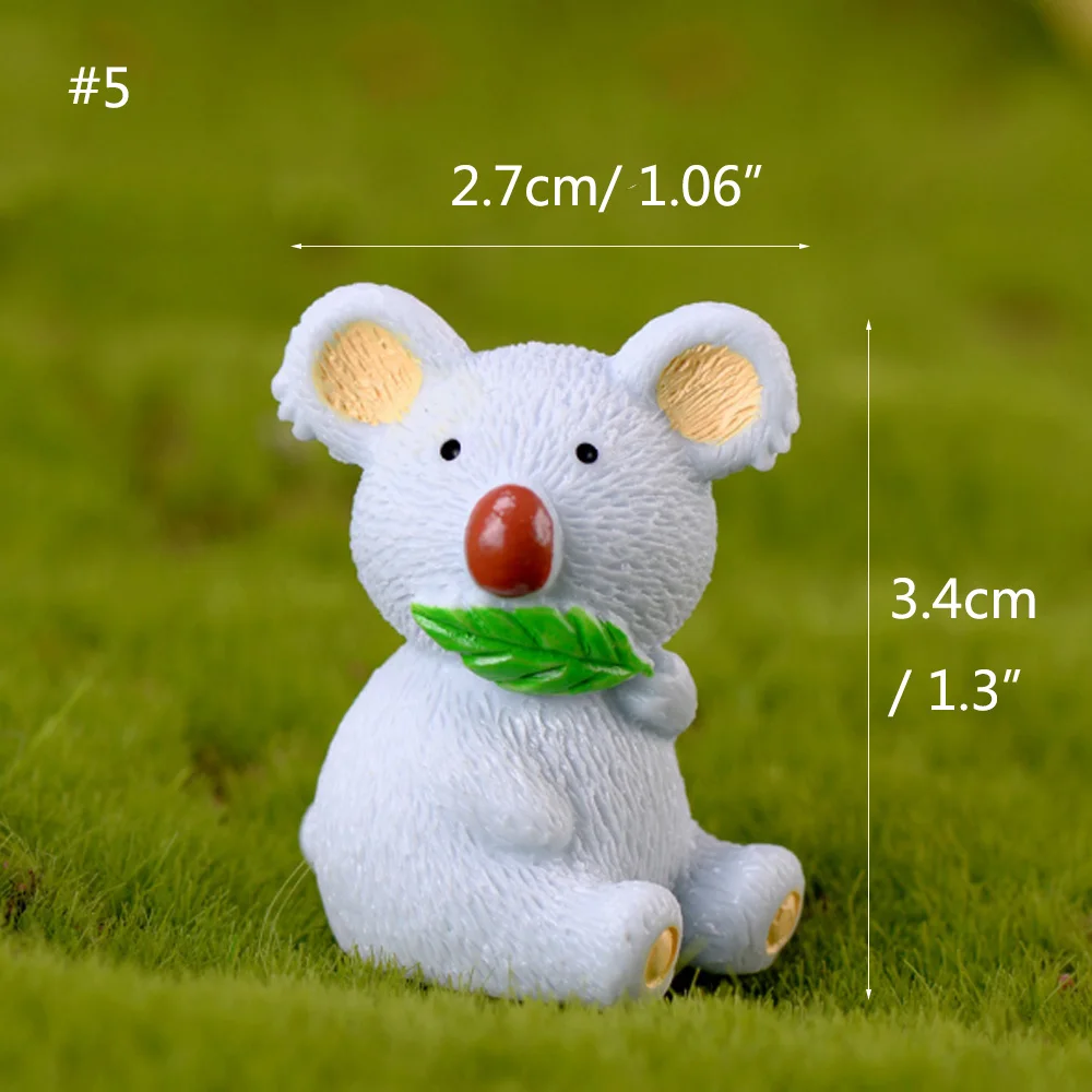 Смола милые повседневные модели Koalas украшения для суккулентов креативные ремесла Декор автомобиля Приборная панель декор украшения Новое поступление