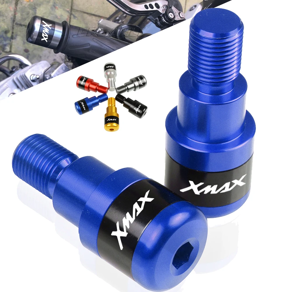 

LOGO XMAX For Yamaha X MAX XMAX X-MAX 250 2009-2019 2012 2013 2014 2015 2016 Motorcycle Handle Hand Bar Ends Handlebar Grips End