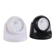 

New LED dual induction light controlled human body induction energy-saving lamp 360 degree rotation automatic induction working