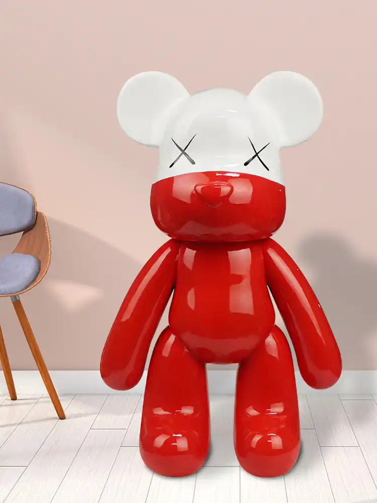 50センチメートル大ベアブリックアクションフィギュアブロッククマfrpモデルフィギュア人形ウィンドウ表示の装飾のおもちゃ Null Aliexpress