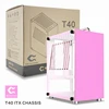 METALFISH T40  A4 Mini-ITX case gaming computer white chassis Mini PC computer transpare case USB3.0 Pink/blue small SFX chassis ► Photo 3/6