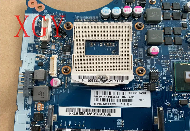 Apto para Clevo Moterboard Portátil Placa-mãe 2gb 6-71-w65j0-d02 6-77-w650sj00-d02 N15p-gt-a2 100% Teste ok W650 W650sj - Imagem 3