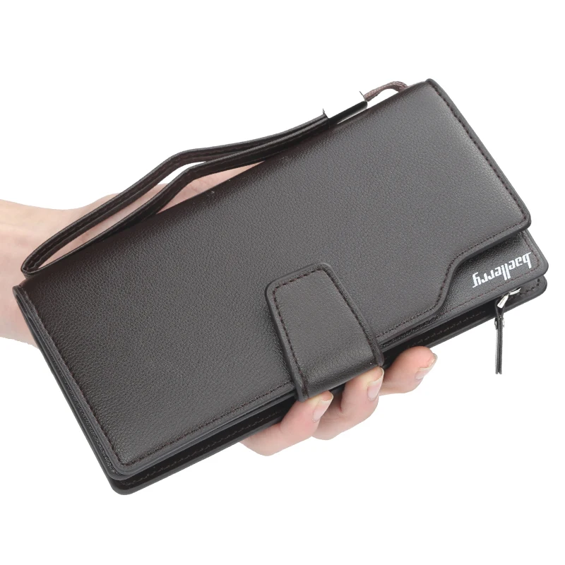 

Korean version of the business men's wallet long zipper phone bag casual multi-function men's clutch bag