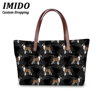 

Large Top-Handle Bags Women Boxer Dog Printing Shoulder Tote Bags Ladies Travel Hand Bag for Females Women Bag Fashion