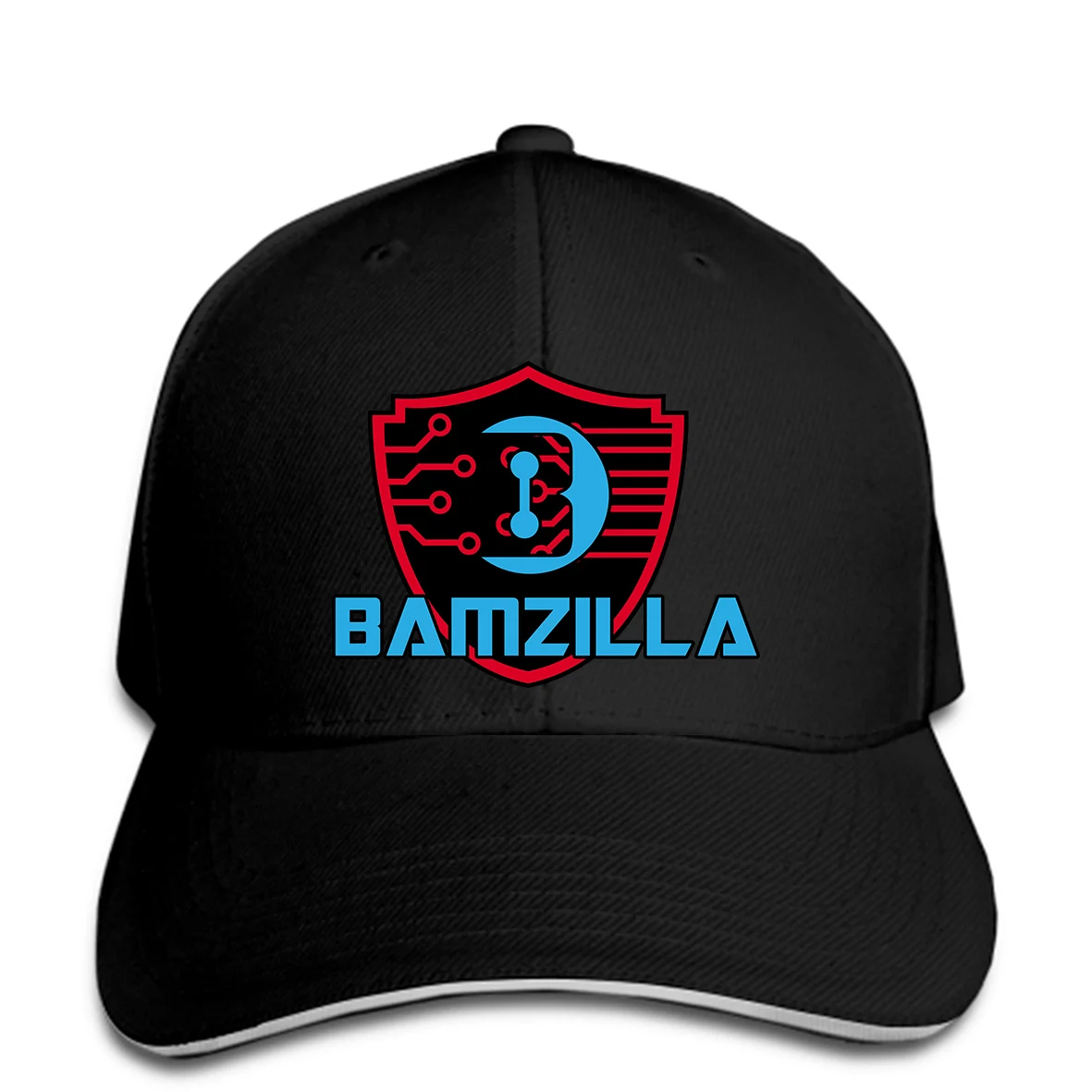 Мужская бейсбольная Кепка bamzilla, игровая Кепка с логотипом макет, эмблема, бейсболка, женская кепка, остроконечная