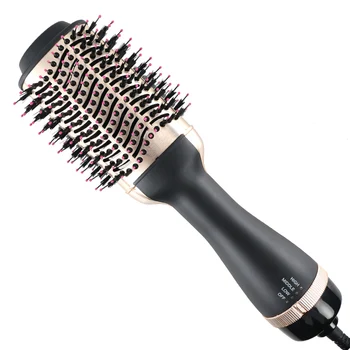 

LISAPRO Dropshipping Black Golden Hair Dryer Brush Multifunctional Hair Styling Tools Hair Strightner And Curler Blowout Dryer