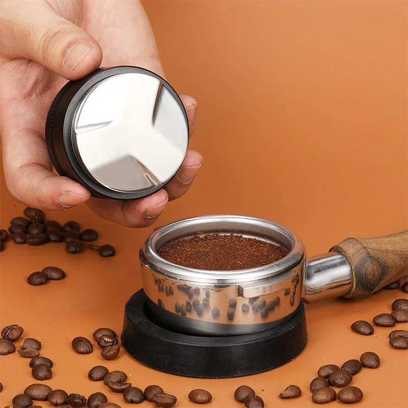 Niveleur à Café 58mm Avec Tamper Réglable - Distributeur Café Moulu Egaliseur Pour Barista