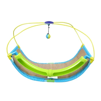

Cat Toy Hammock Cat Scratch Board Multifunctional Kitten Cradle Funny Cat Swing Play Bed With Ball Toys