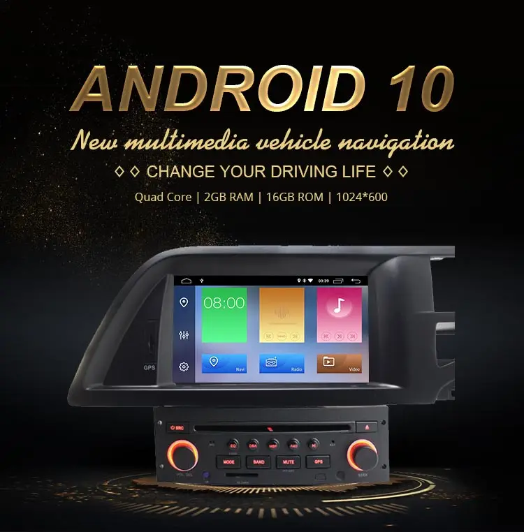 JDASTON Android 10,0 автомобильный dvd-плеер для Citroen C5 2005-2012 gps Навигация Аудио Wifi Мультимедиа стерео 1 Din автомагнитола стерео