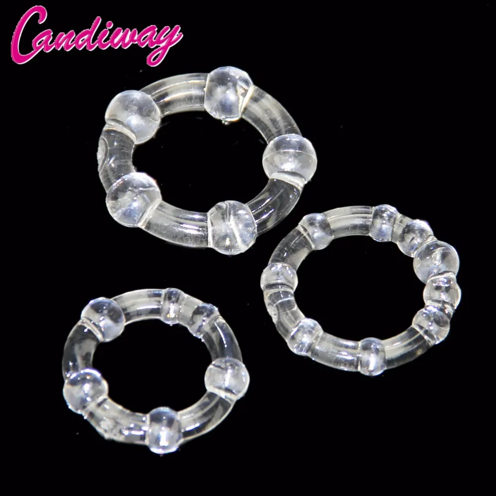 hc006cock ring clear beads delay ejaculation (5)