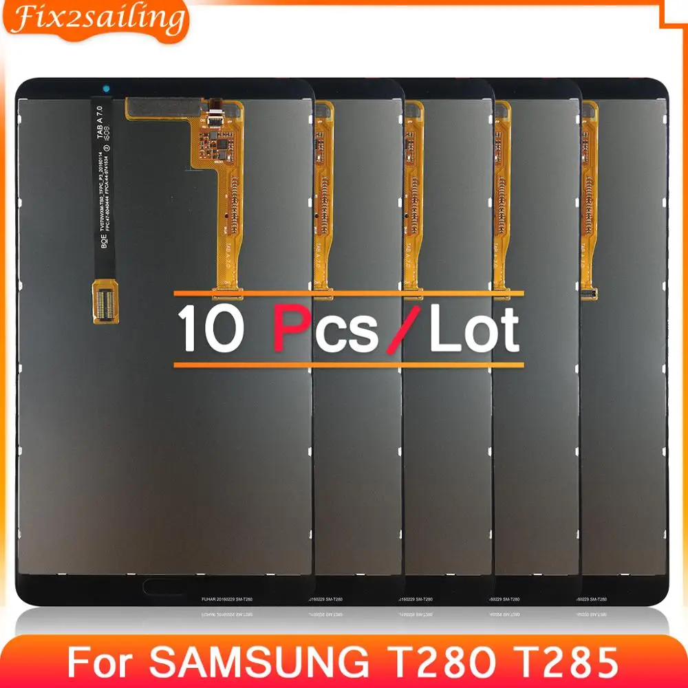 10 шт. для Samsung Galaxy Tab A 7 0 2016 T280 T285 сенсорный экран дигитайзер сборки с ЖК-дисплеем