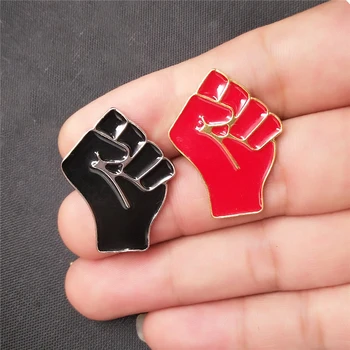 

Black Lives Matter pins I CAN'T BREATHE Raised Fist of Solidarity Enamel pin Bag Hat Clothes Lapel Pin Badge Jewelry Gift