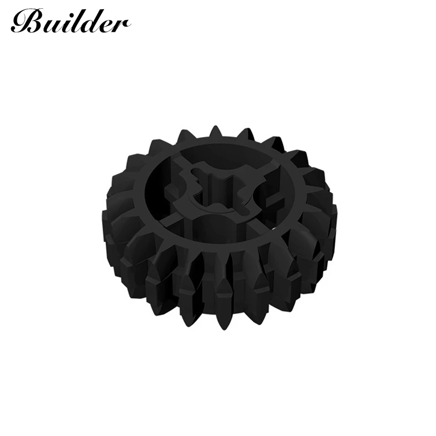 Little Builder 32269 MOC Technology Part Tooth Clutch Gear 10pcs Building Blocks DIY Assembles Particles Toys Gift for Children aquaryta building blocks moc technology part 1x16 cross shaft axle compatible 50451 diy creative assembles toy gift for children