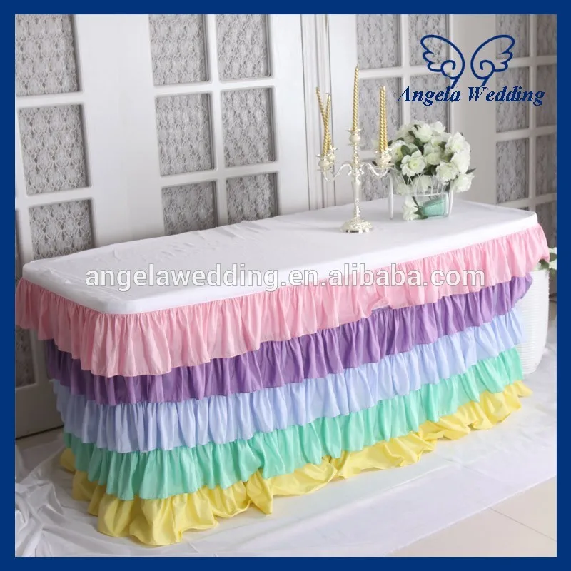 SK003A-Wedding-hot-sale-five-tiered-taffeta