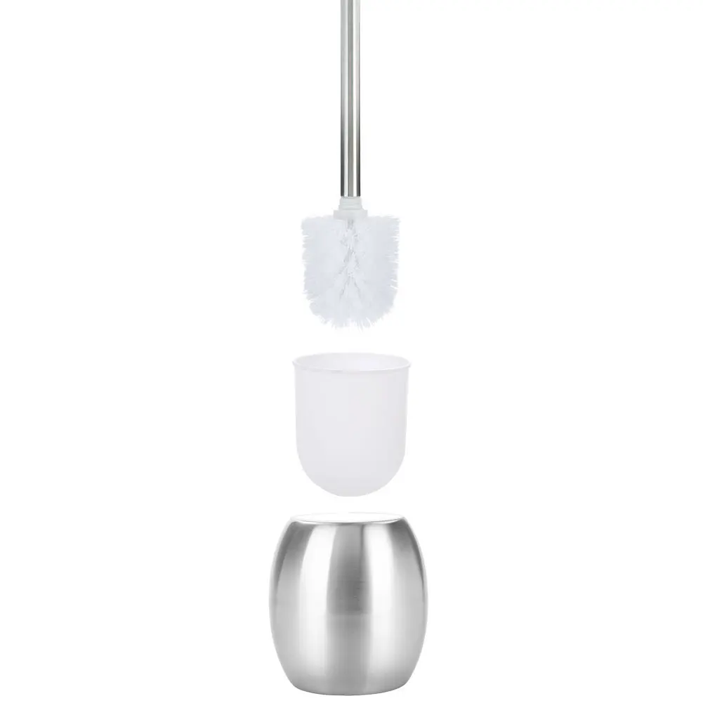 Набор ершиков для туалета держатель щетки для туалета креативная овальная форма аксессуары для ванной комнаты отеля инструмент для очистки домашнего декора из нержавеющей стали