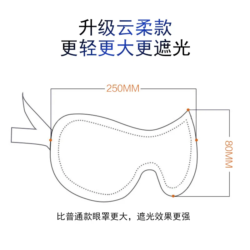 

Pajama Eye Patch Pieces Shading Breathable Men's Women's Students Nursing Eye Patch Send Earplug Anti-noise Three Sleep