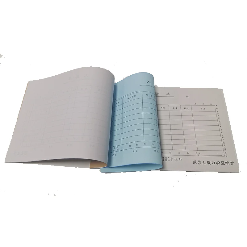 Receipt Books by Carbonless Paper printing custom