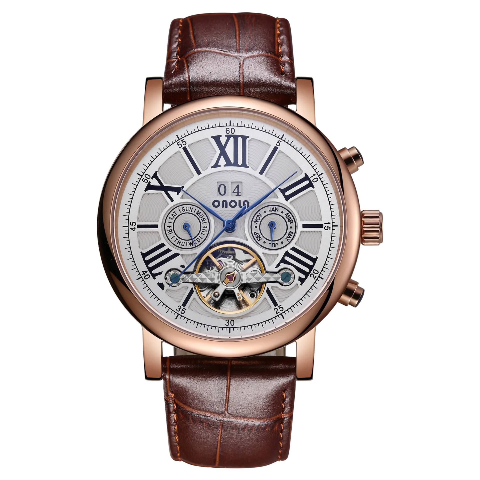 

NEW Brand Multifunctional Men Watch Automatic Mechanical Tourbillon High-end Pilot 1963 Watches Air Force Chronograph Wristwatch