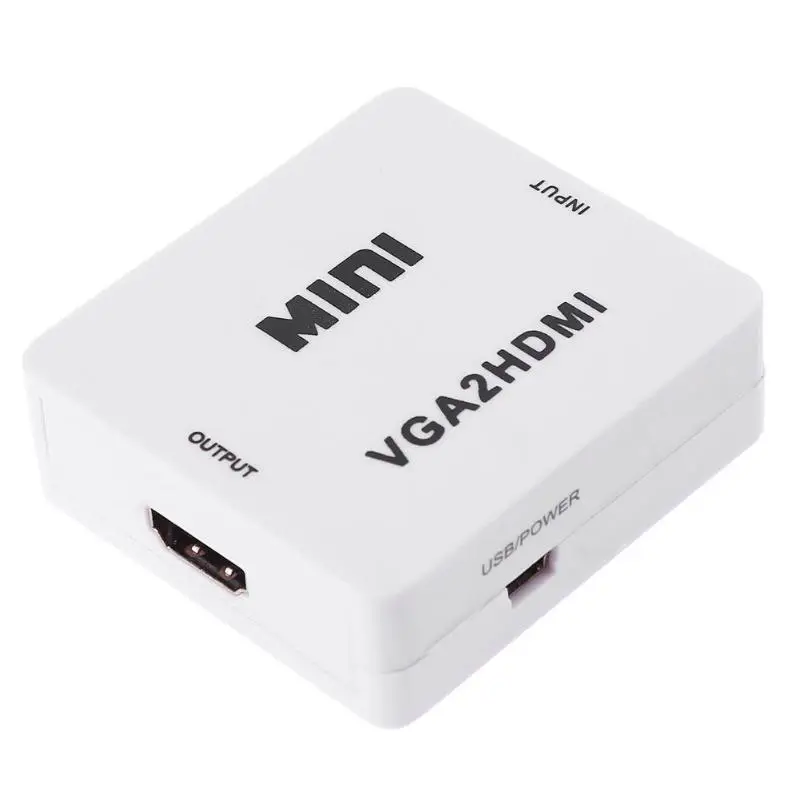 HD 1080P VGA Аудио к HDMI VGA преобразователь видеосигнала HDMI адаптер сплиттер